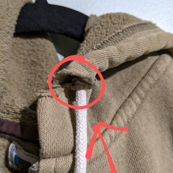 Fossil full zip up hoodie, light green, men's size small - Picture 11 of 11